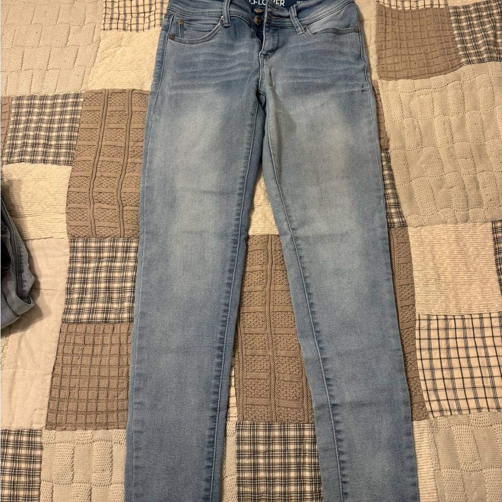 Wallflower Women's Skinny Jeans - Light Blue